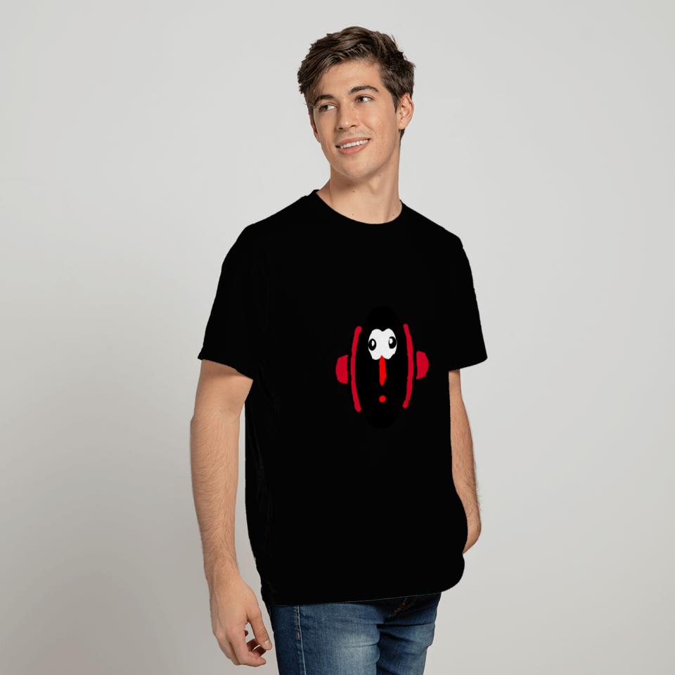 alien face black cartoon face T Shirts