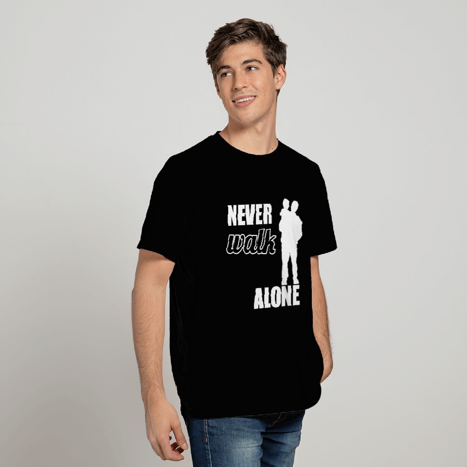 Father and Son - never walk alone gift present T Shirts