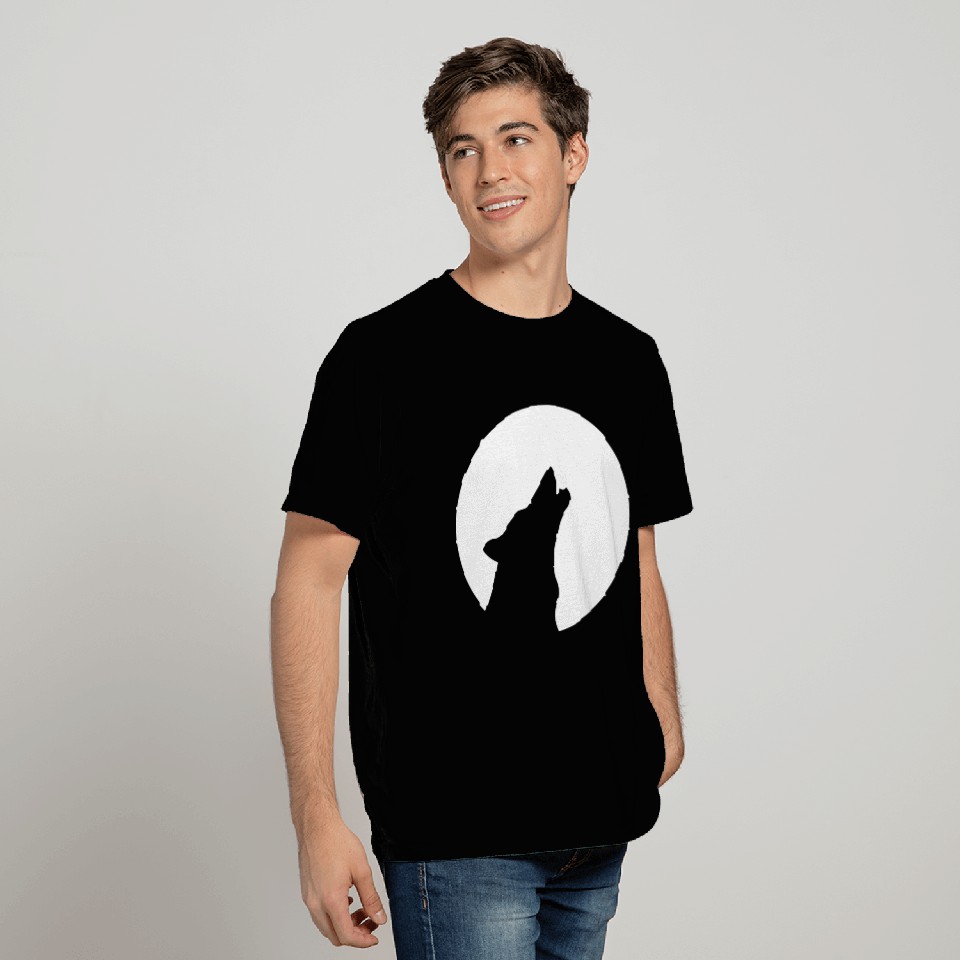 Cool Big Bad Wolf Moon Howl Dog T Shirts Gift Idea