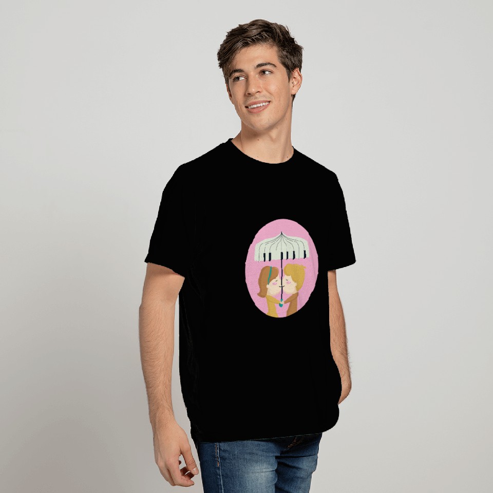 Piano / Umbrella / Piano / Lovers T Shirts