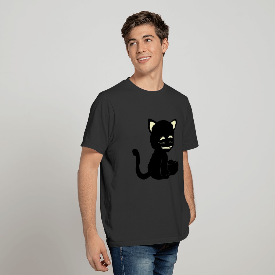 evil smile cat T-shirt