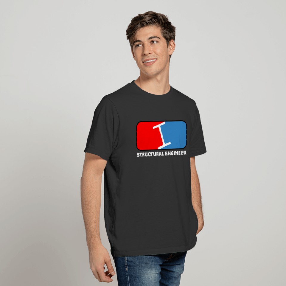 Structural Engineer League White Text T Shirts