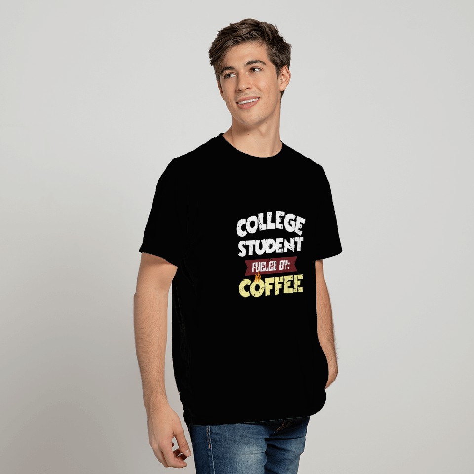 Students Coffee Studying Caffeine T Shirts