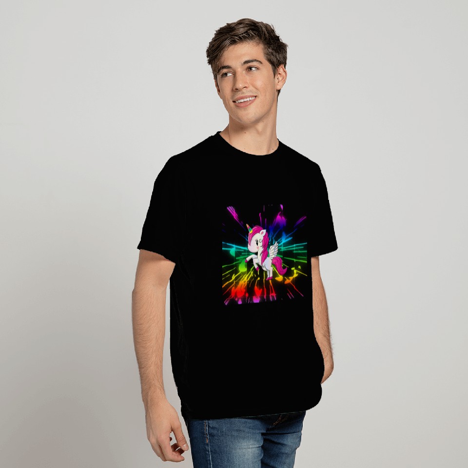 Explosive Unicorn / rainbow T Shirts