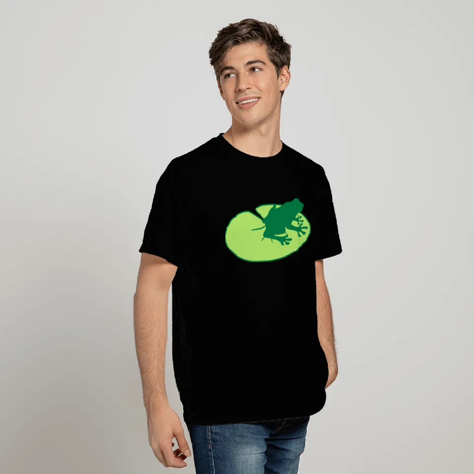 seagull frog toad silhouette outline outline amphi T Shirts