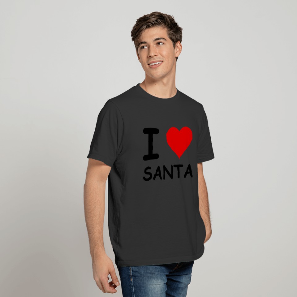 I love Santa - Xmas - Christmas - Santa Claus T-shirt