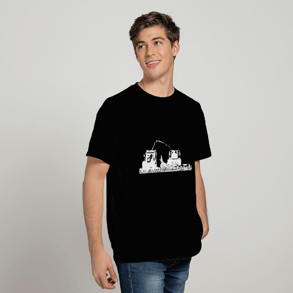 Corn chopper chopping corn harvester farmer T Shirts