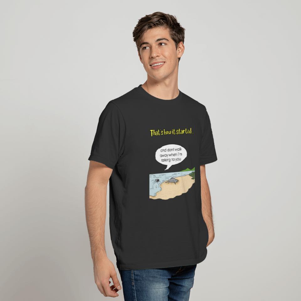 funny evolution nerd gift tee T-shirt