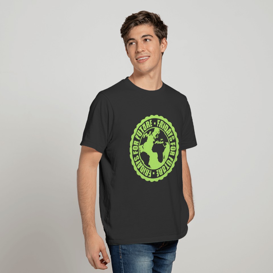 fridays for future earth stamp logo protest future T-shirt