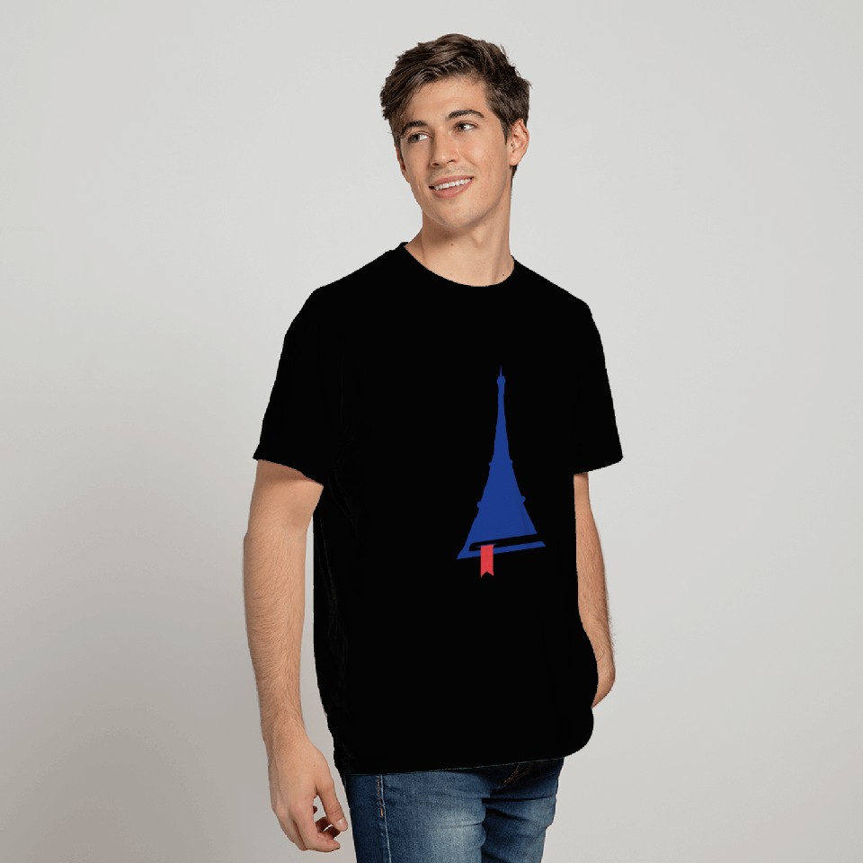 France Eiffel tower reading creative icon T Shirts