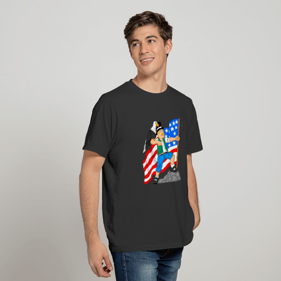 Red White And Blue Stars And Stripes T Shirts