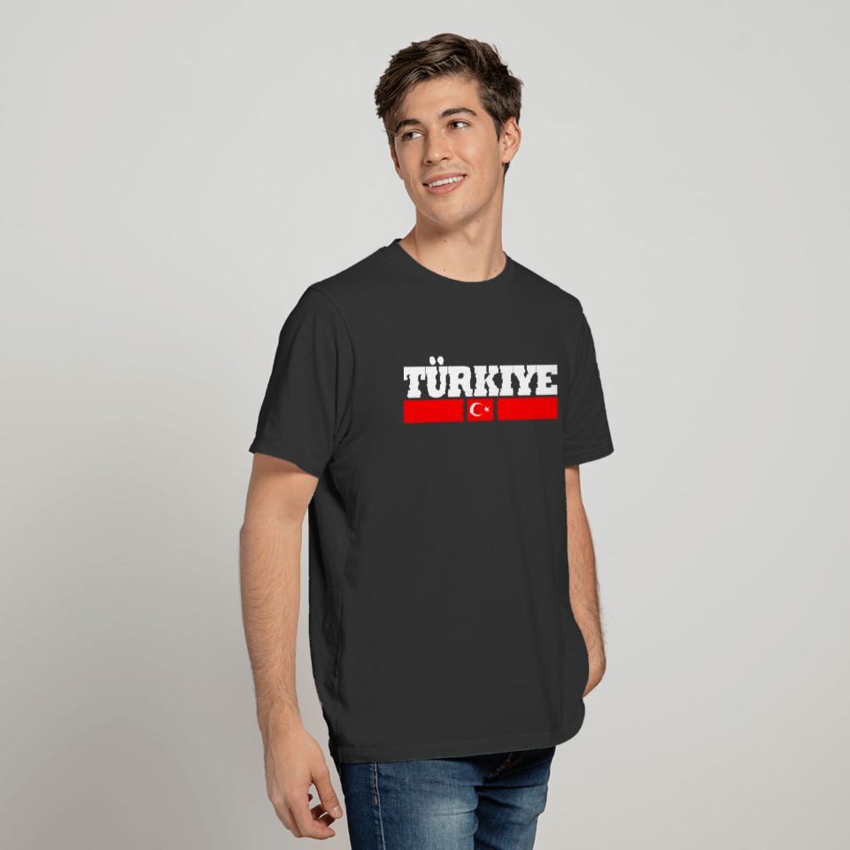 Cool Turkey Design Flag T-shirt