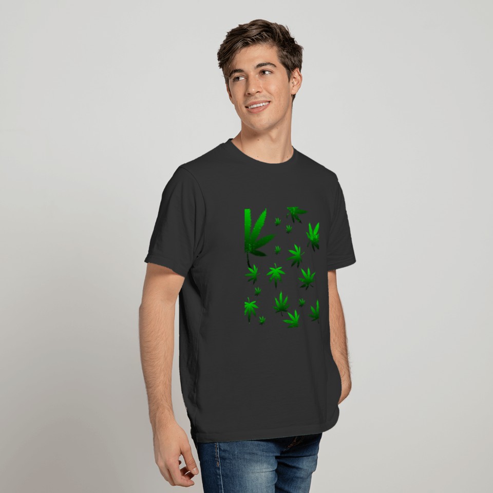 Cannabis Weed Marijuana Leaves Grass Dope Gift T-shirt