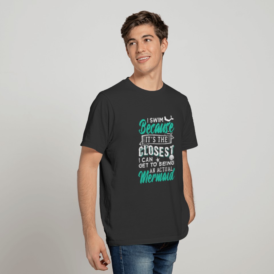 Swimming Fan Mermaid Lover Watersports T-shirt