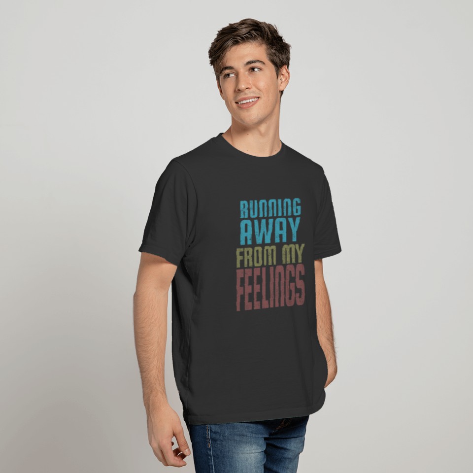 Running Away From My Feelings print T-shirt