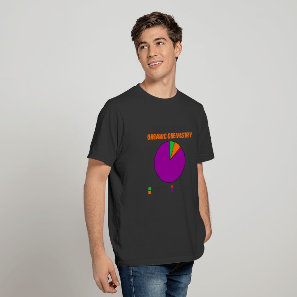 Things I learned in Organic Chemistry pie chart T-shirt
