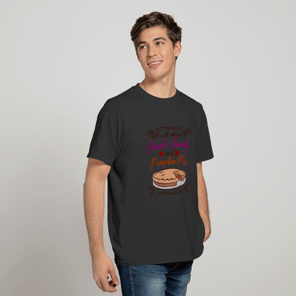 Thanksgiving Friends, Family, Pumpkin Pie Gift T-shirt