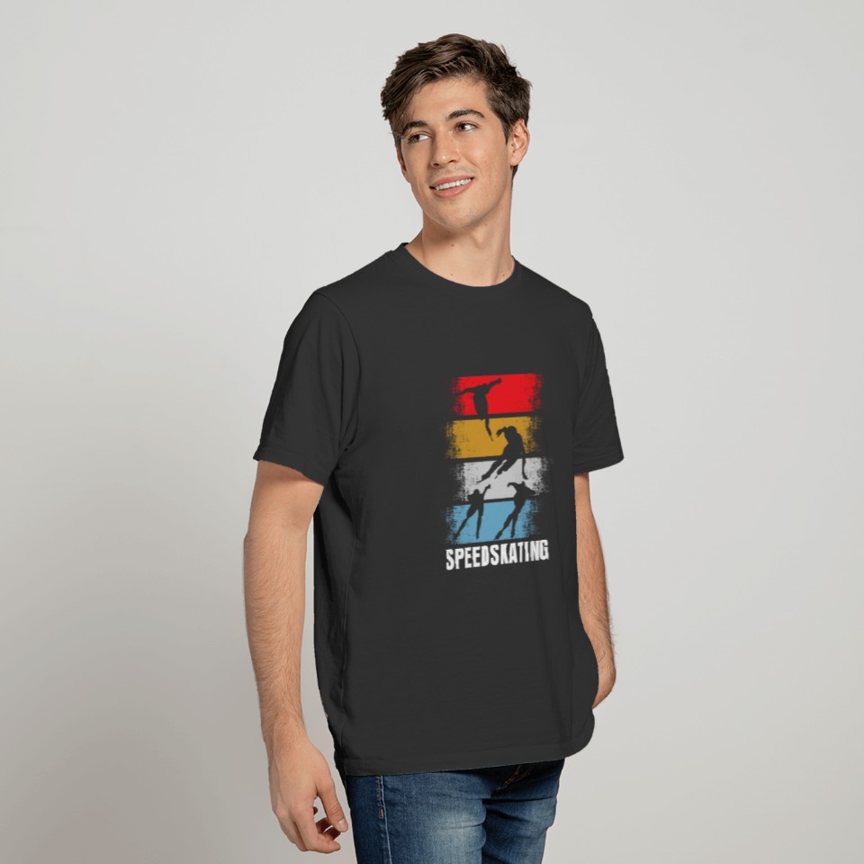 Speed Skating Retro T-shirt