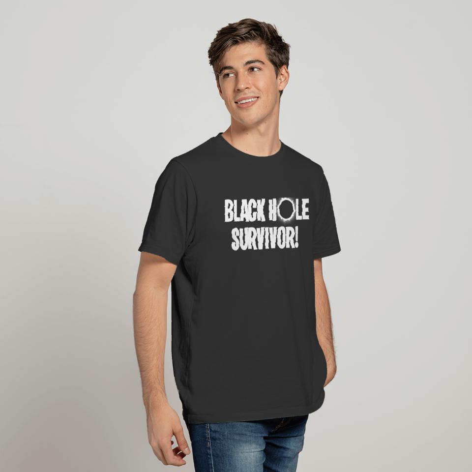 Black hole survivor funny gamer gaming game addict T-shirt