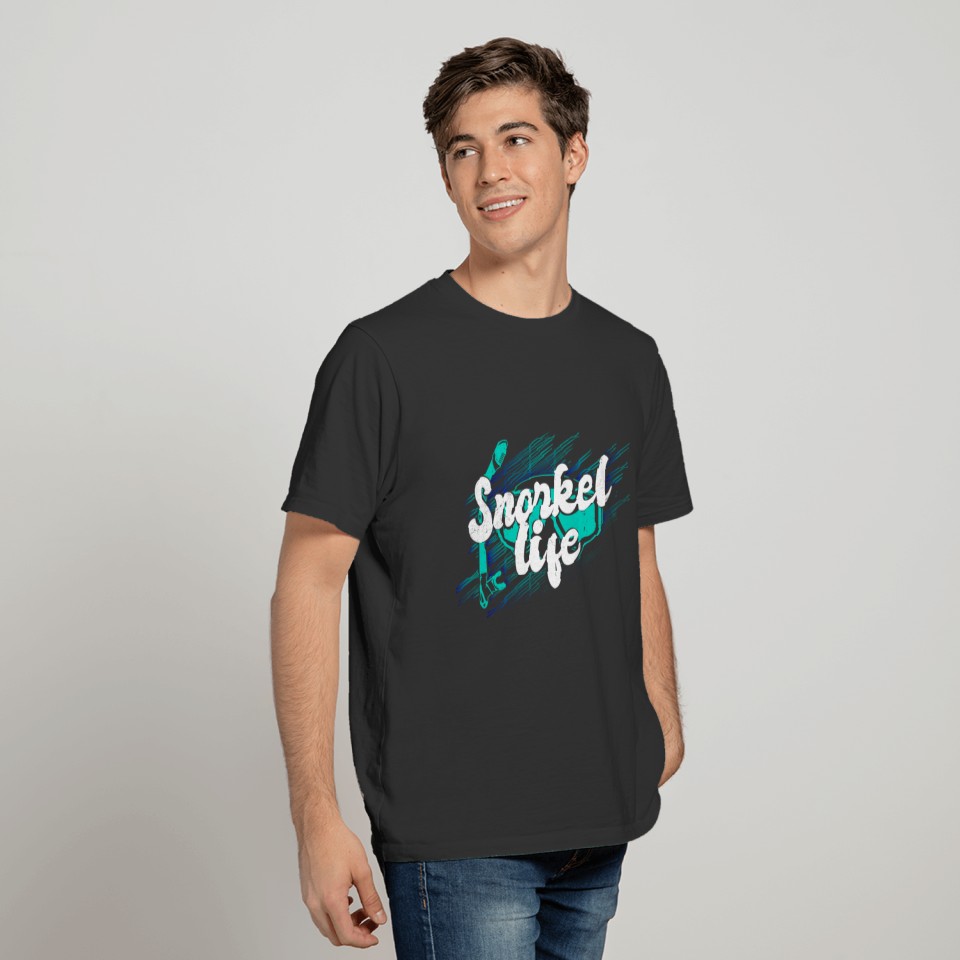 Snorkel diving goggles T-shirt