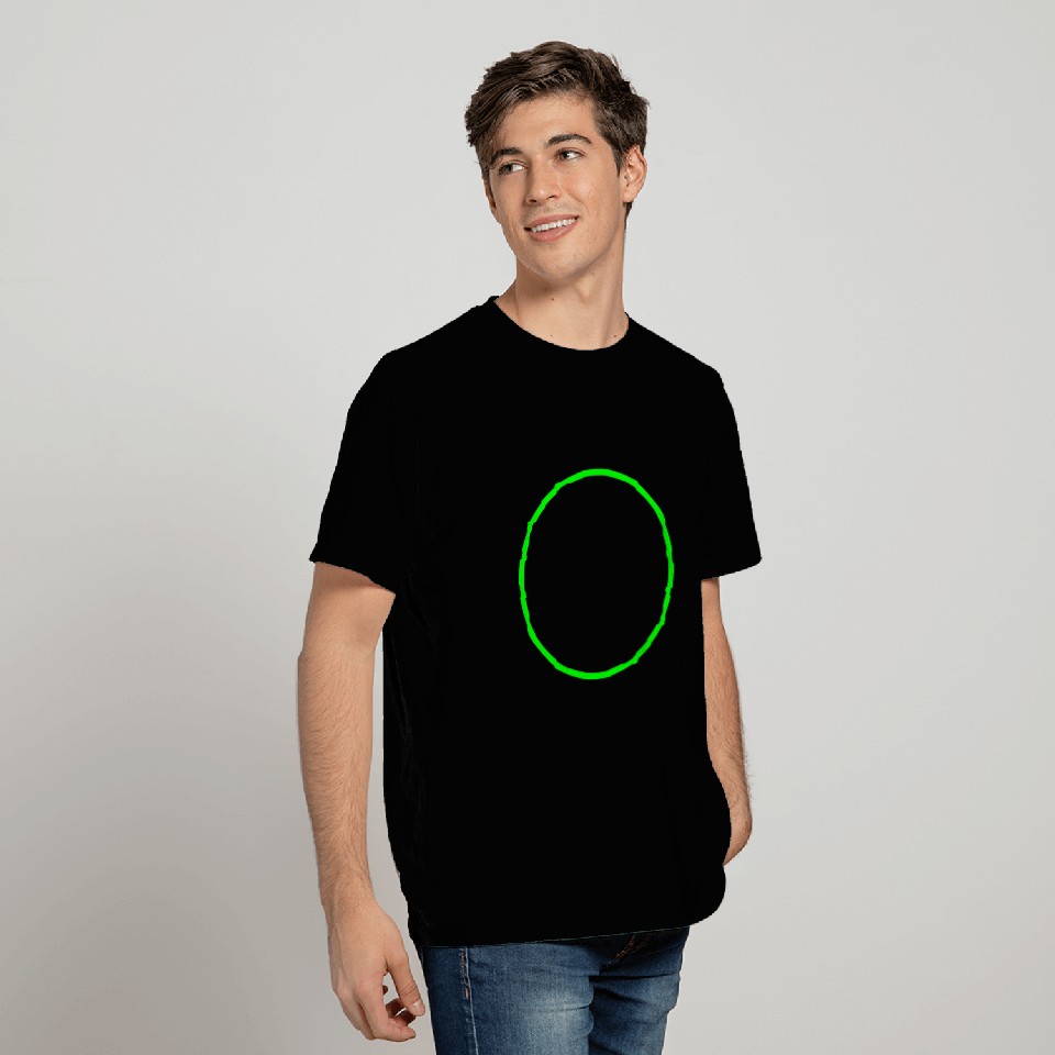 Circle ring shape icon green T Shirts
