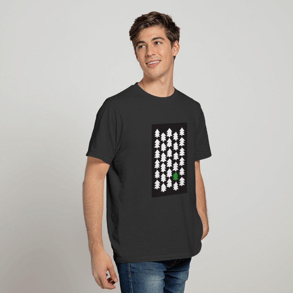 Pine forest black T Shirts