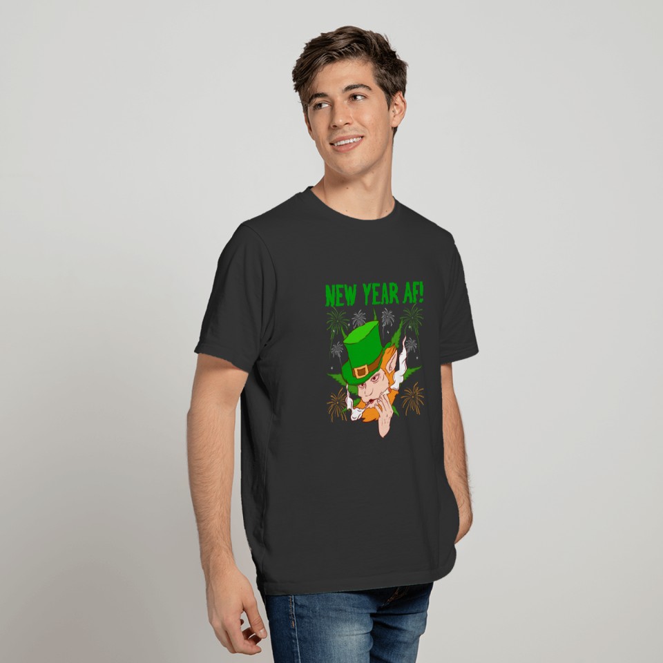 St. Patrick Fourleaf Clover Happy New Year 2020 T-shirt