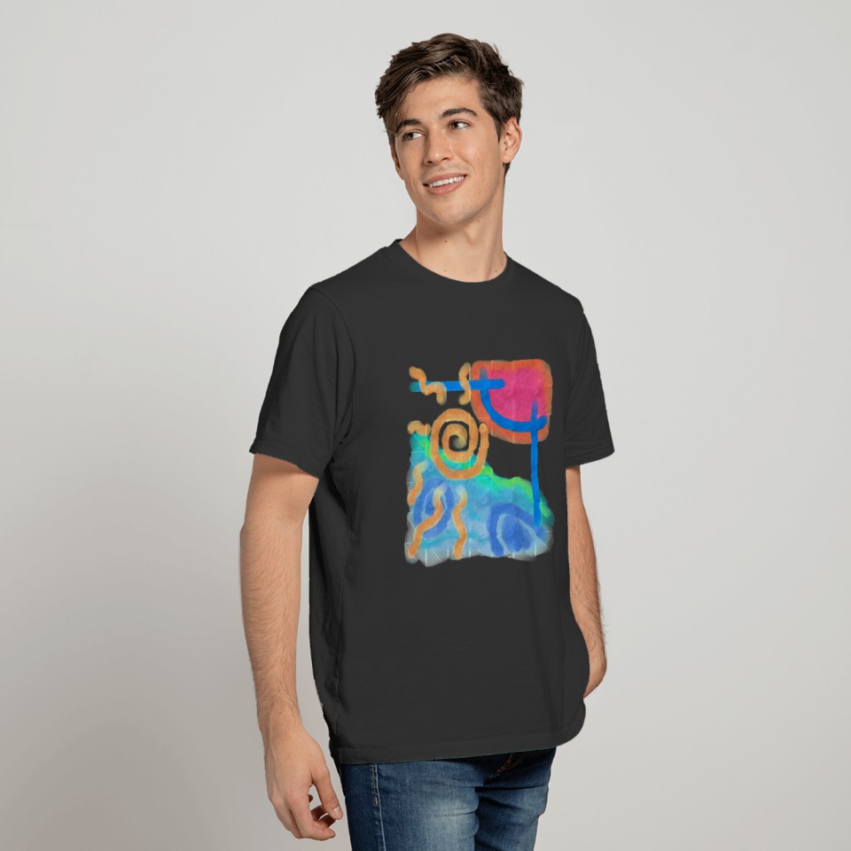 Sun and Sea Abstract Art to Wear T Shirts