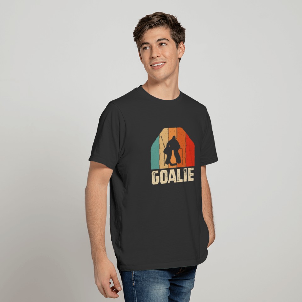 vintage Ice hockey Goalie player Gifts T-Shirt T-shirt