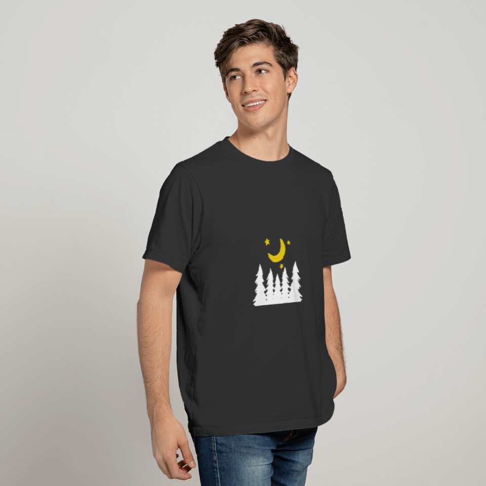 At night in the forest Funny gift T-shirt