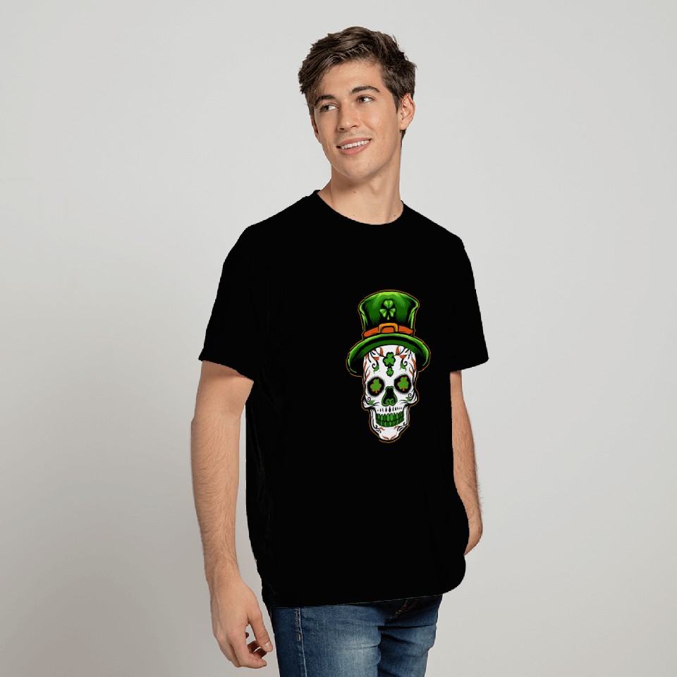 Sugar Skull St Patricks Day T Shirts