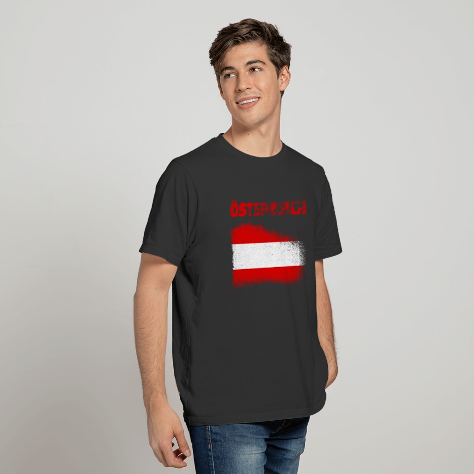 Austria flag retro T-shirt