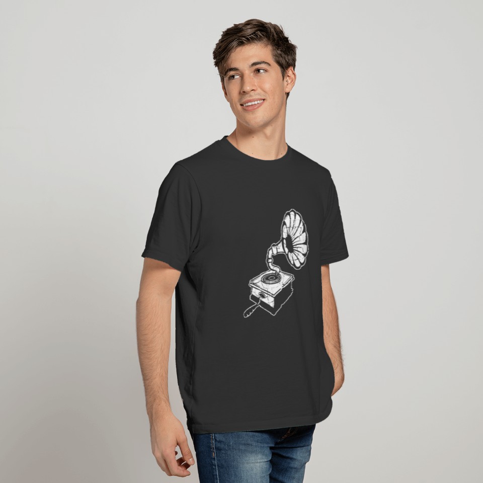 Gramophone Musician Or Singer Gift T-shirt