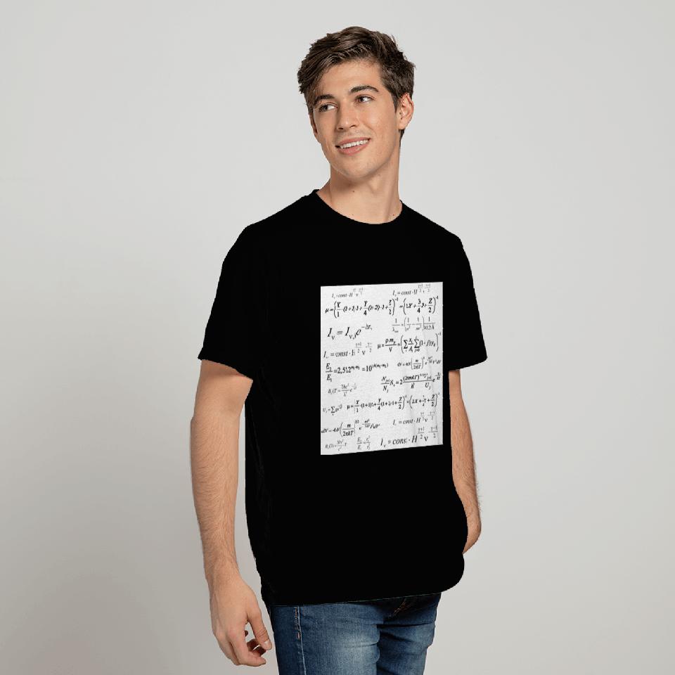 formulas in physics, mathematics and astronomy T Shirts