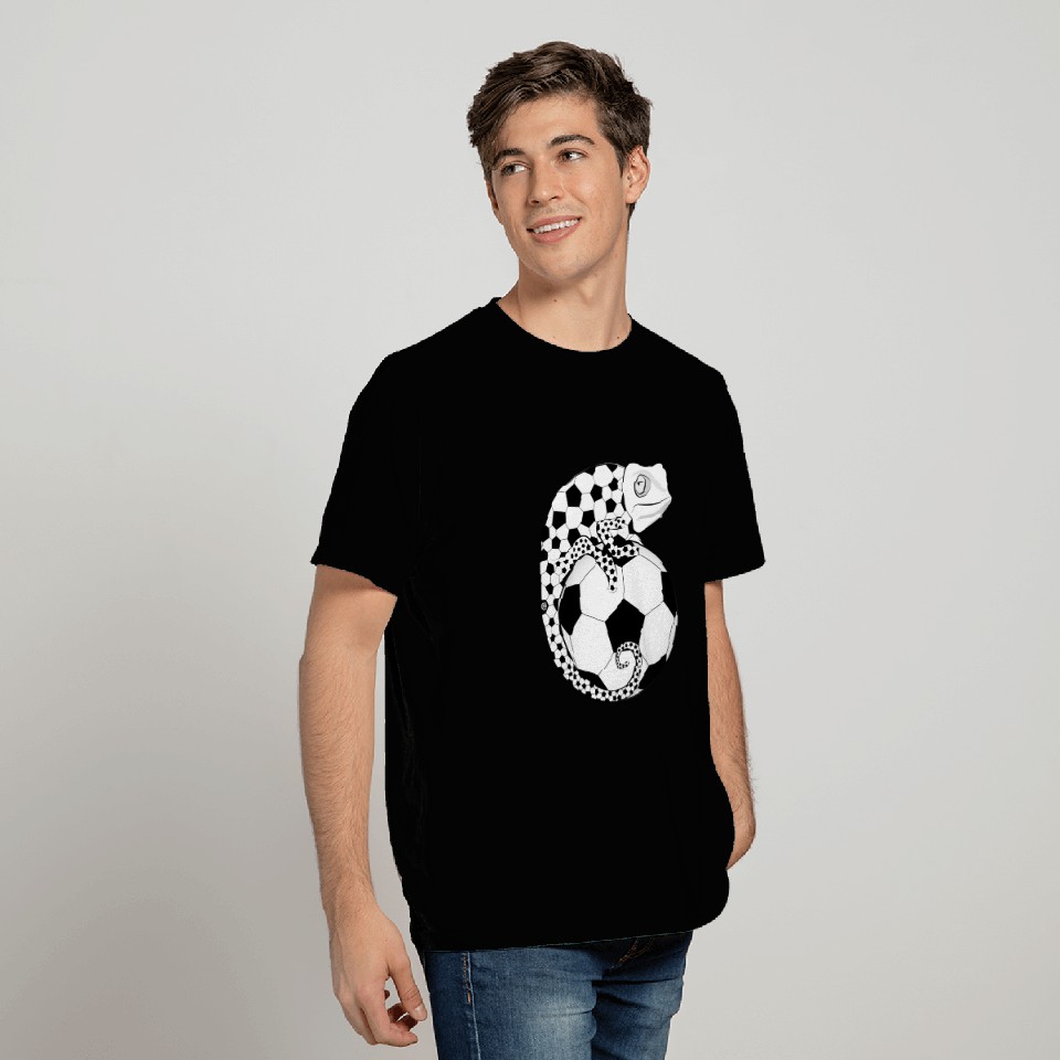 Soccer Chameleon T Shirts