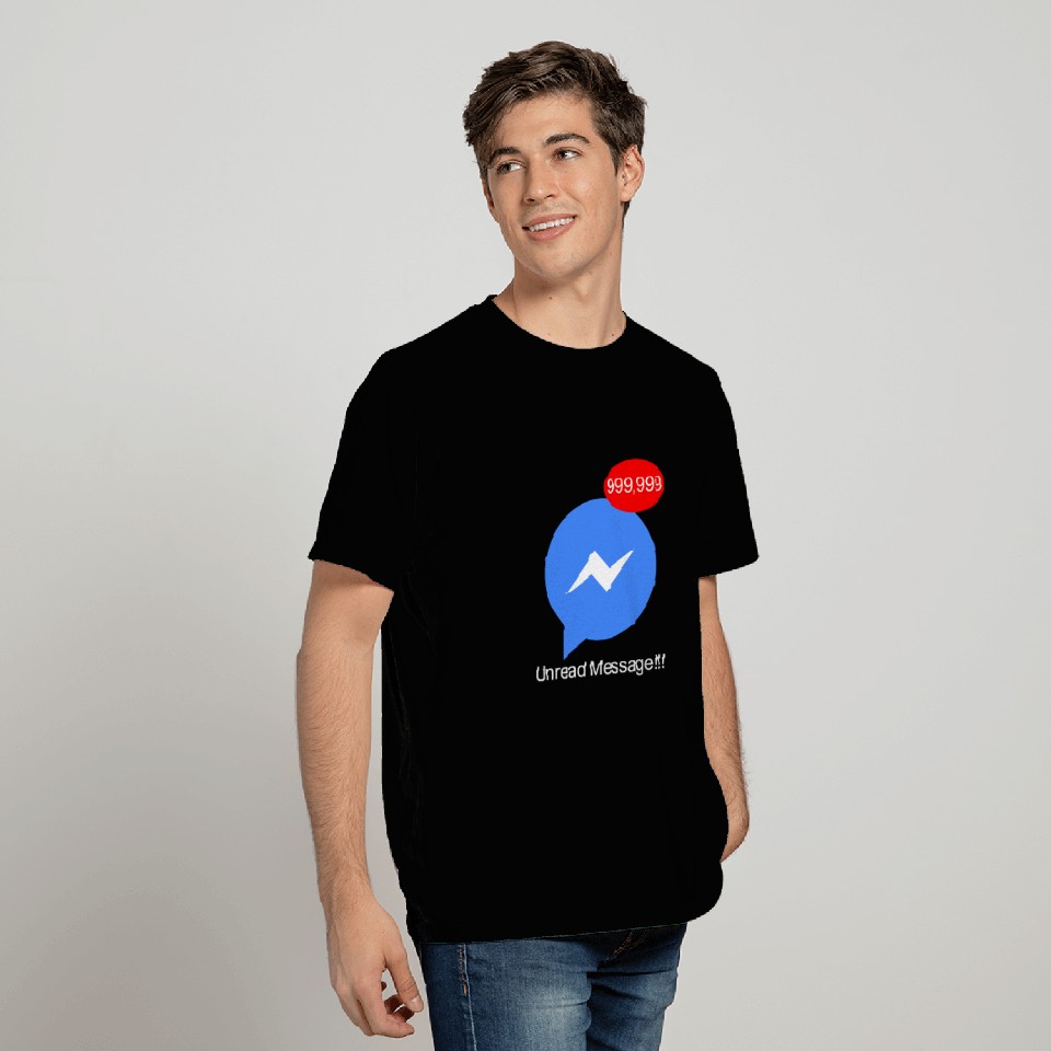 Unread Message T Shirts with Messenger in Facebook