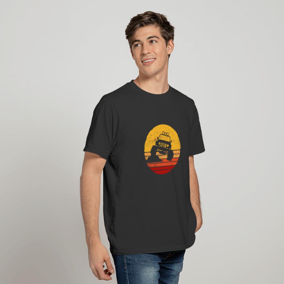 Vintage Silhouette Monster truck T Shirts Racing T-shirt