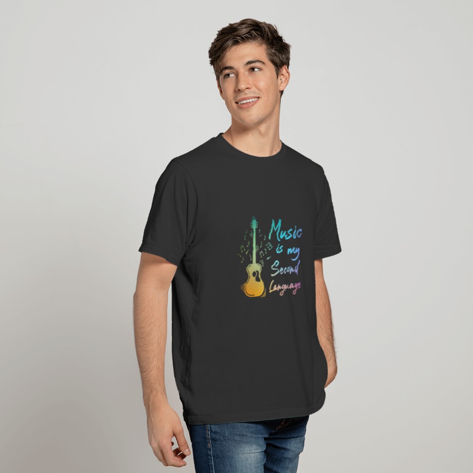 Music Is My Second Language T-shirt
