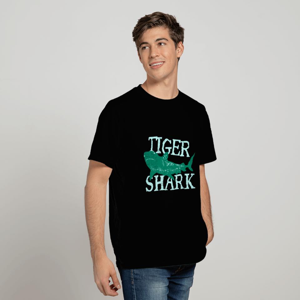 Fish Tiger Shark Attention Danger Diver Gift Idea T Shirts