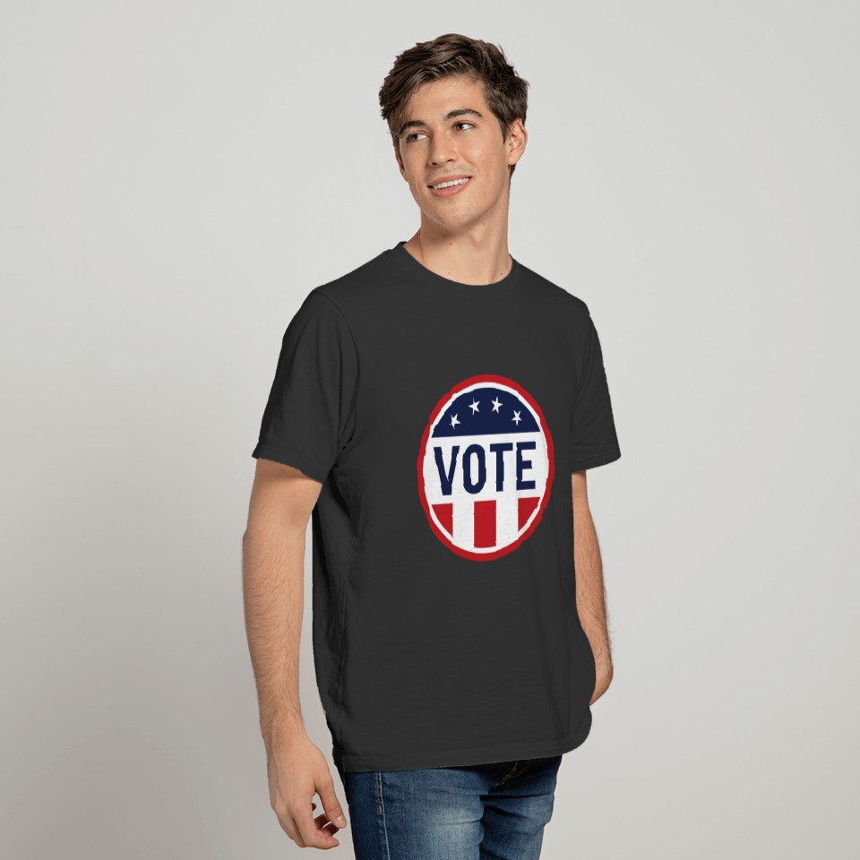 Vote Red White and Blue Stars and Stripes T Shirts