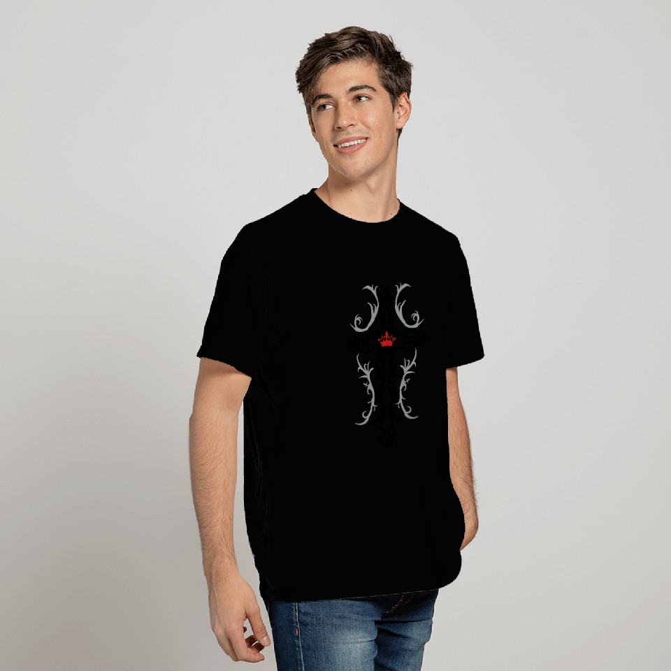 Cross Goth Vines Crown T Shirts