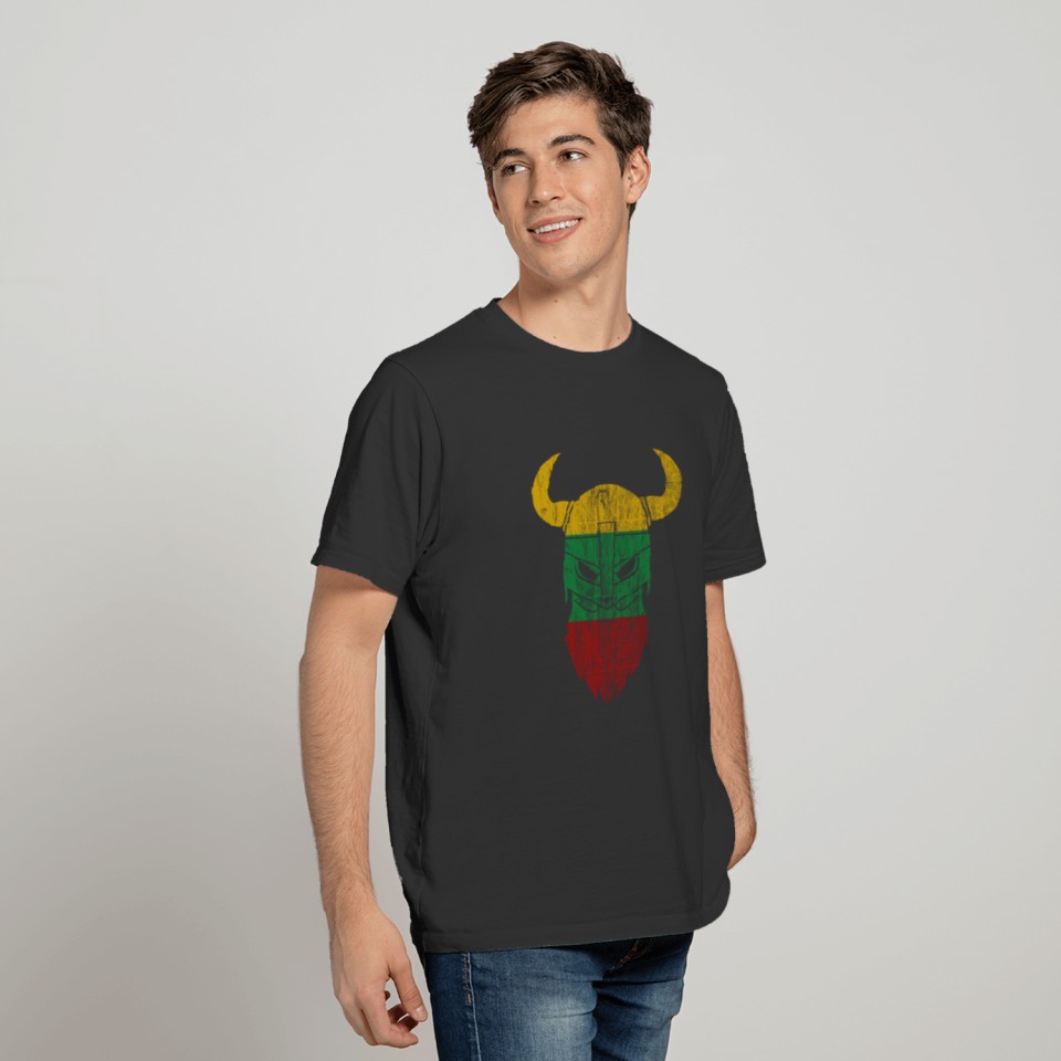 Lithuania Viking flag used look gift idea T-shirt