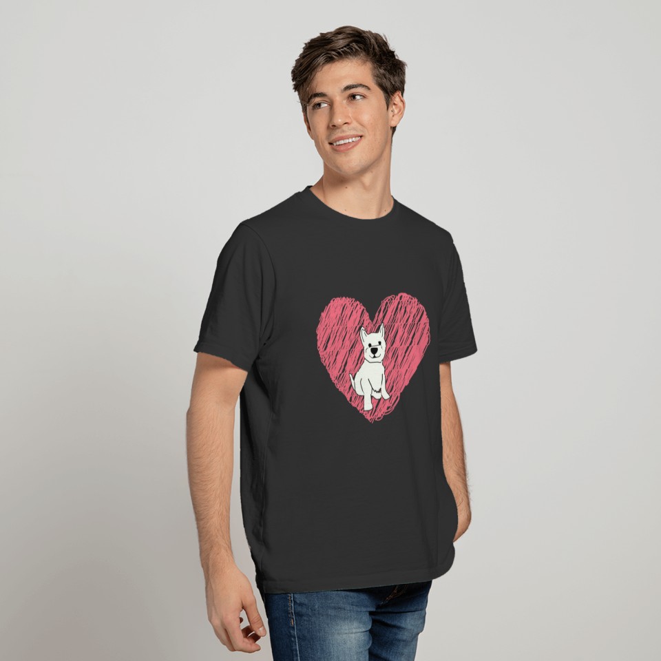 Westie Heart T-shirt