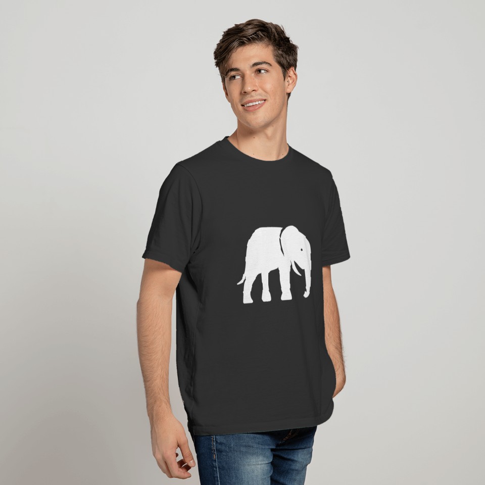 Elephant Icon White T-shirt