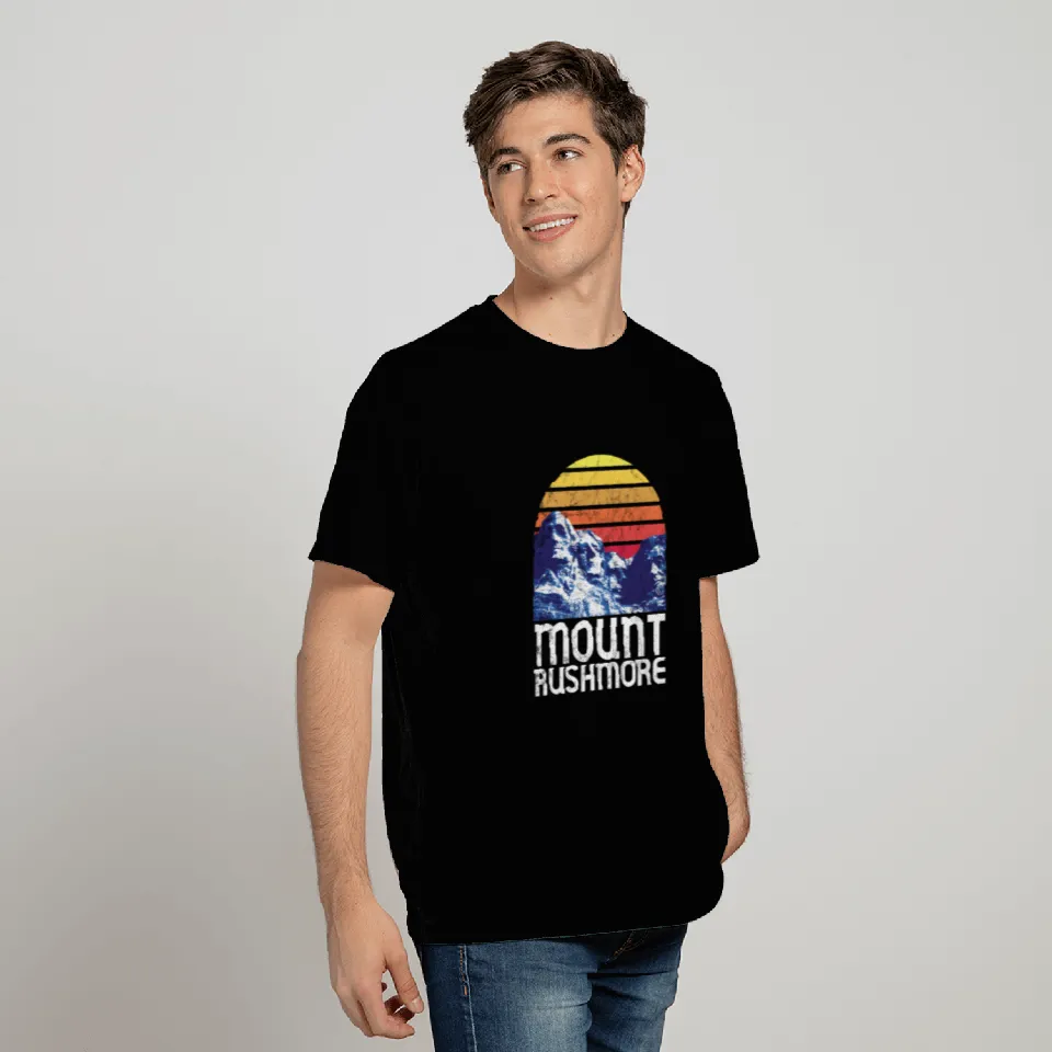 Mt Rushmore South Dakota Retro Tees T Shirts