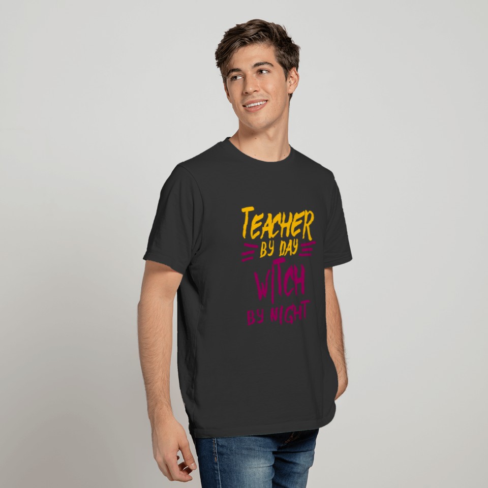 Teacher By Day Witch By Night T Shirts