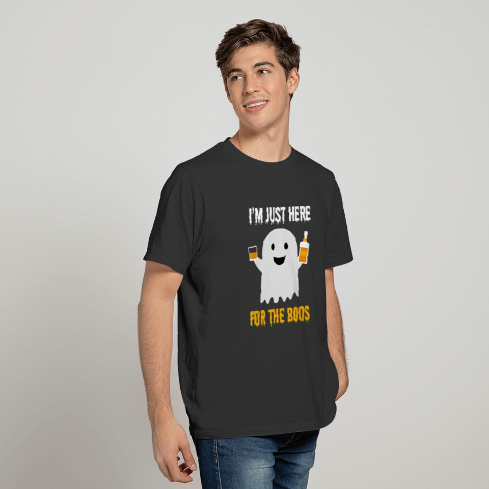 I m Just Here For The Boos Shirt Funny Halloween T-shirt