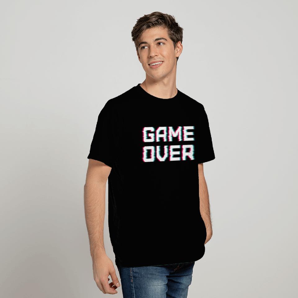 Game Over. Ripple Text Effect. T Shirts