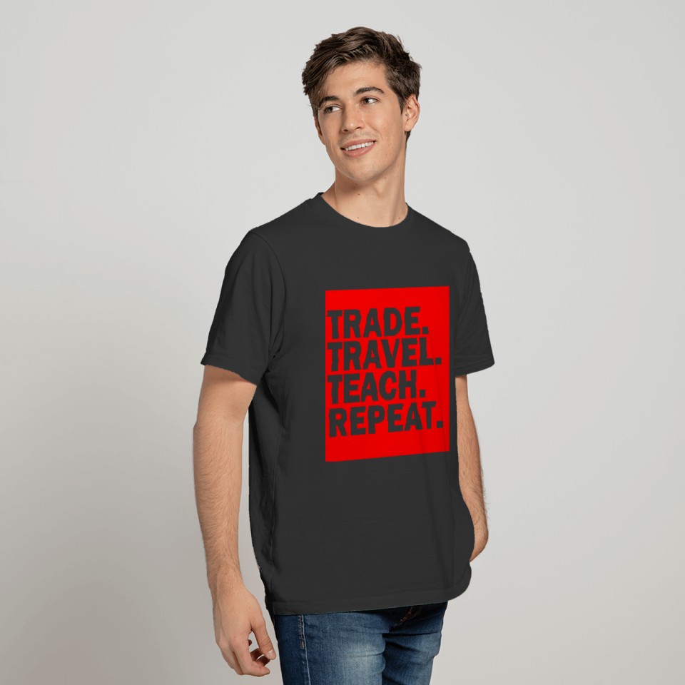 trade travel teach red T Shirts