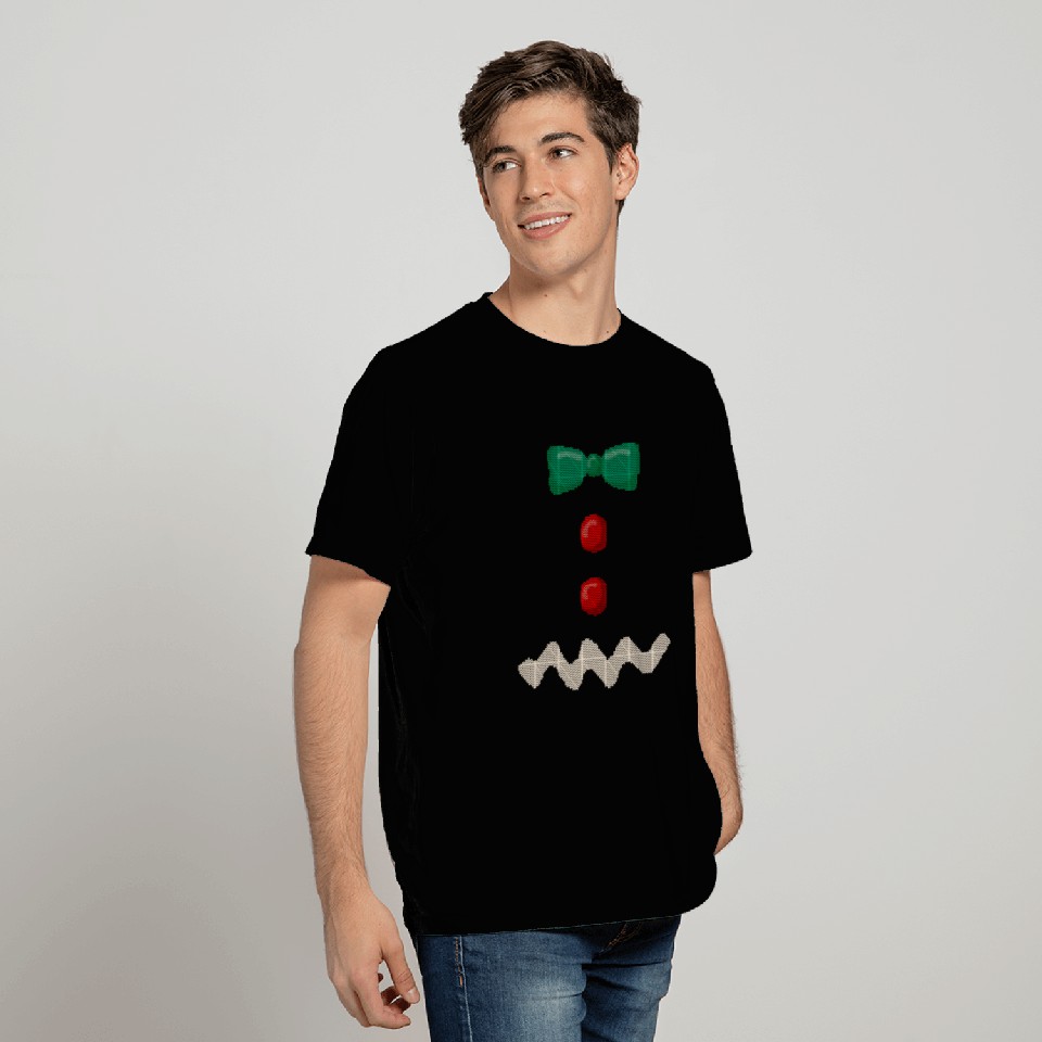 Gingerbread Man Couple Group Costume Gift T Shirts